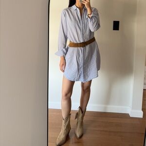 MANGO embroidered long shirt